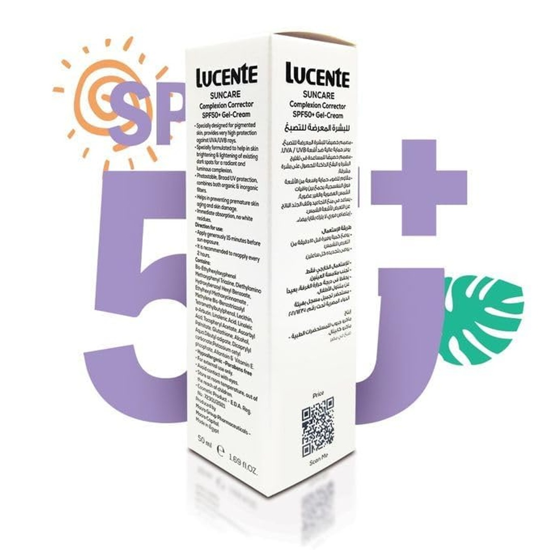 جل كريم ماكرو لوسينتي للعناية بالبشرة بعامل حماية من الشمس - 50+ - 50 مل