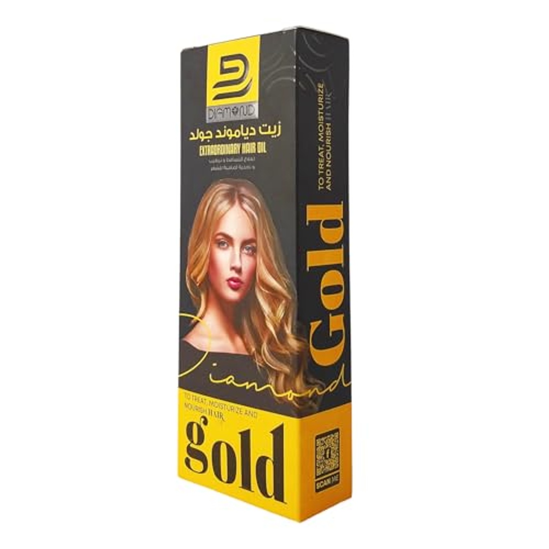 زيت الشعر دايموند جولد لعلاج وترطيب وتغذية الشعر - 200 مل