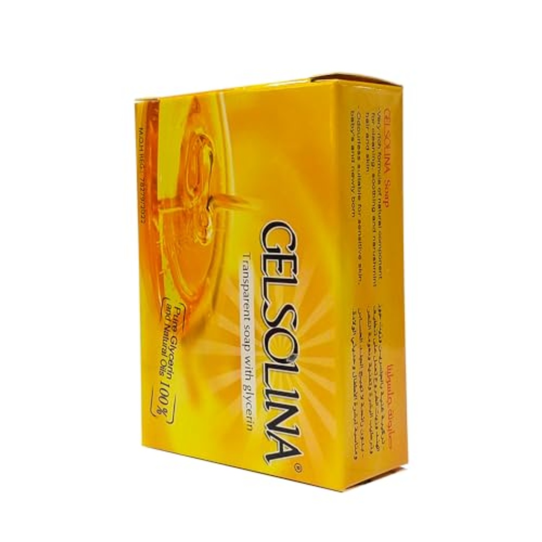 صابون جيلسولينا الشفاف لبشرة نقية مع الجلسرين - 100 جم