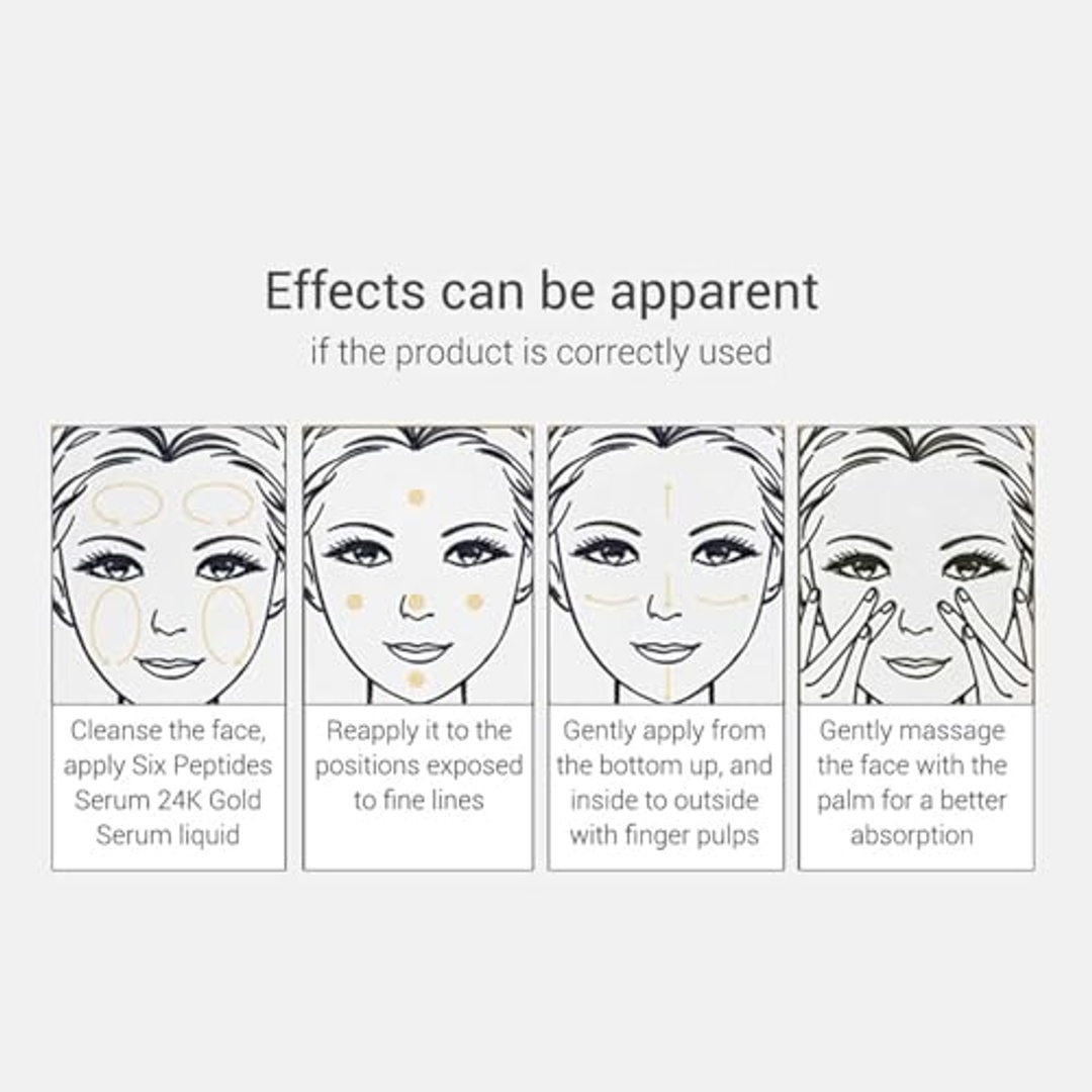 سيروم لانبينا بستة ببتيدات من الذهب عيار 24 قيراطًا - 15 مل