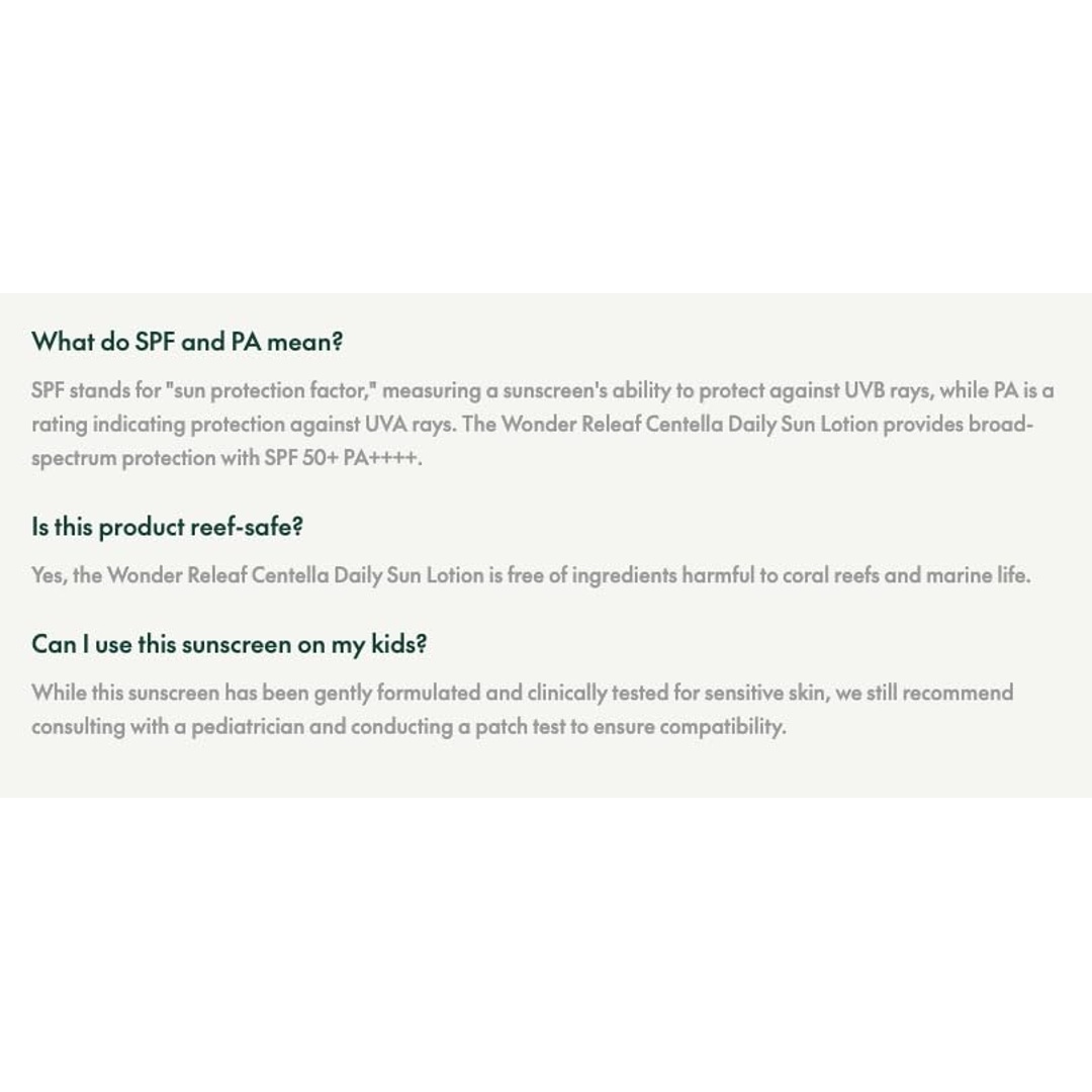 لوشن بوريتو ووندر ريليف كينتيللا اليومي للشمس - 15 مل