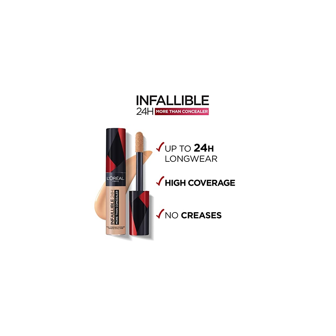 كونسيلر انفاليبل بتغطية كاملة مطفي من لوريال باريس - 326 فانيلا