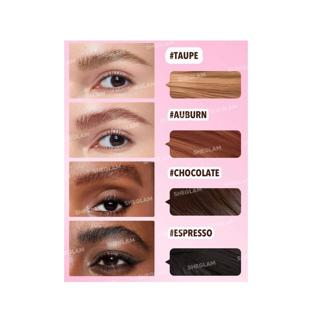 فرشاة وجل الحواجب بزاوية من شي جلام - بني محمر