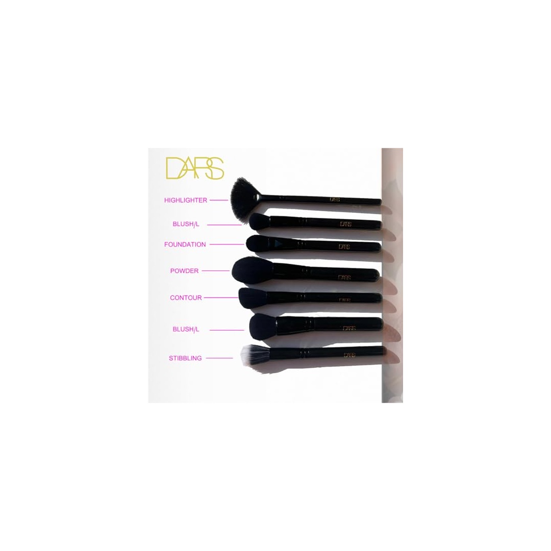 مجموعة فرش مكياج من دارس - 20 قطعة - ارت 1800