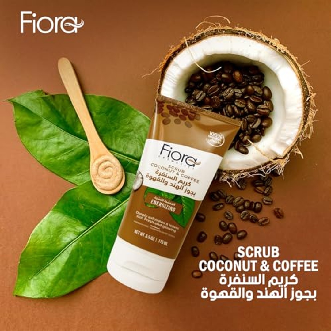 مقشر فيورا بجوز الهند والقهوة - 175 مل