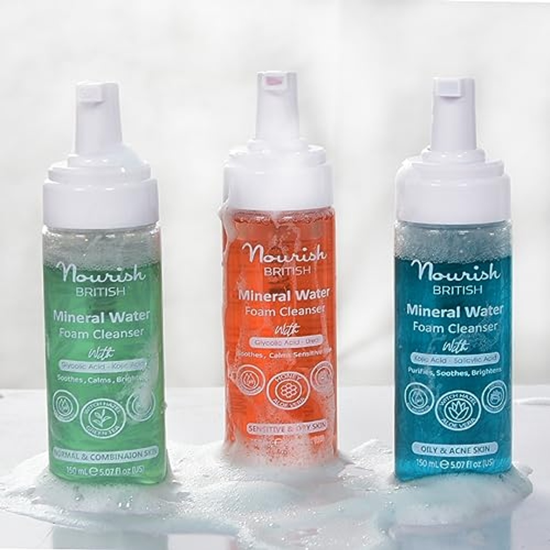منظف ​​نوريش بريتيش رغوي لتغذية البشرة العادية والمختلطة - 50 مل