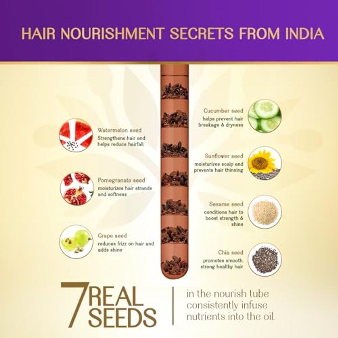 زيت شعر هيربسينديا بالبصل و7 بذور - 280 مل