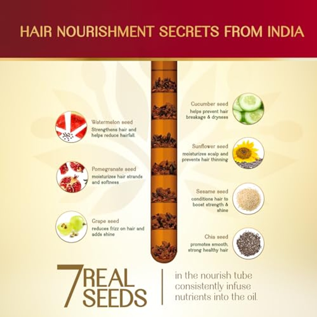 زيت شعر هيربسينديا بالقرنفل و7 بذور - 180 مل