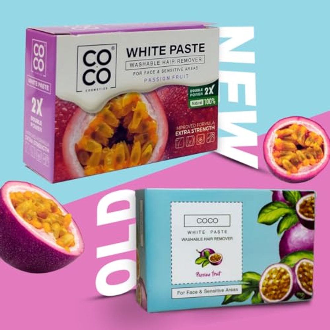 عجينة جوز الهند الأبيض لإزالة الشعر - باشن فروت - 100 جم