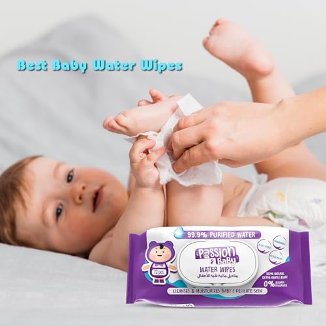 مناديل باشن بيبي المائية - 72 قطعة