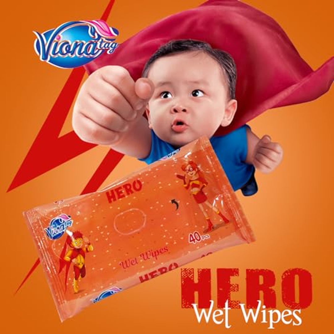 مناديل فيونا هيرو المبللة - 40 منديل