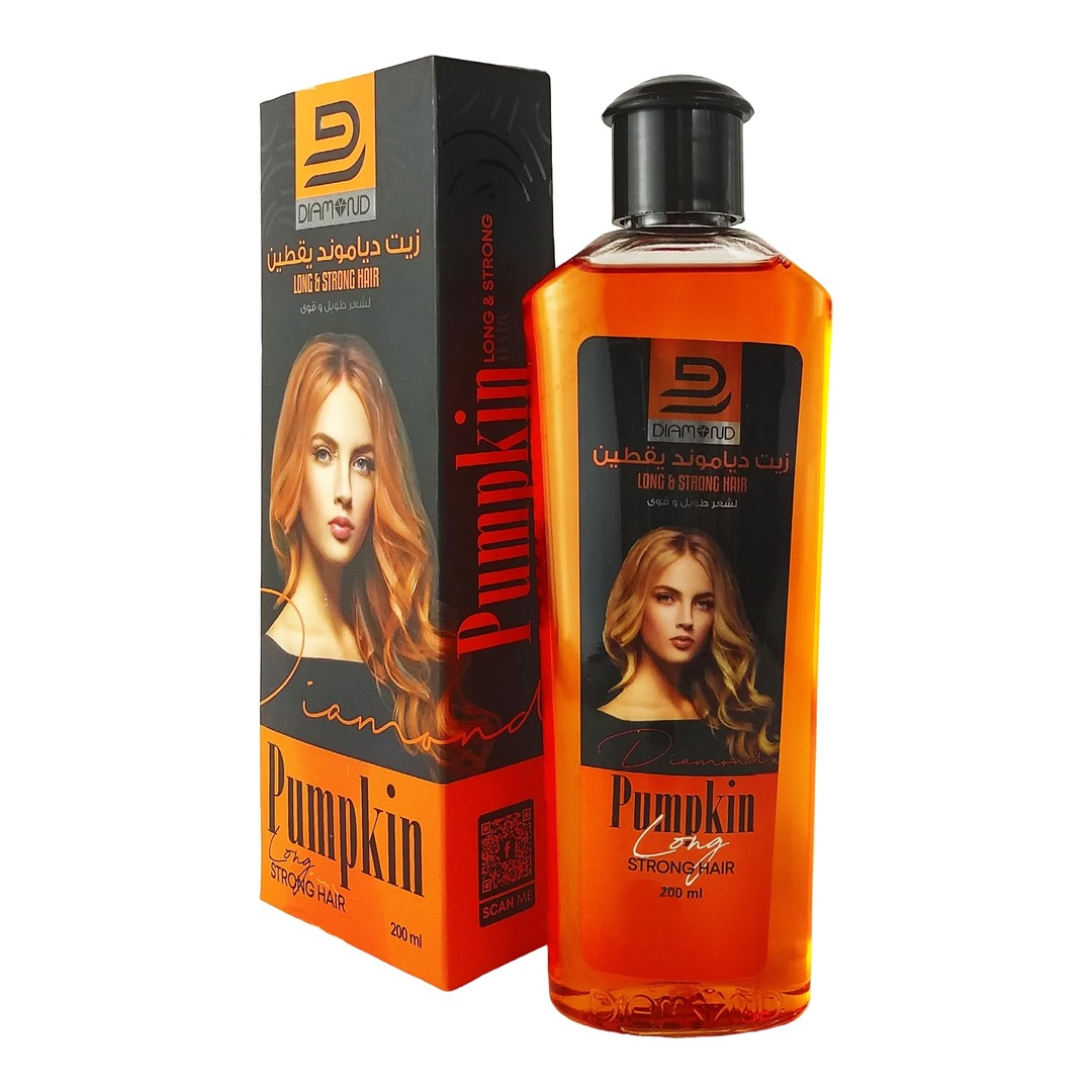 دايموند زيت شعر باليقطين لتطويل وتقوية الشعر - 200 مل
