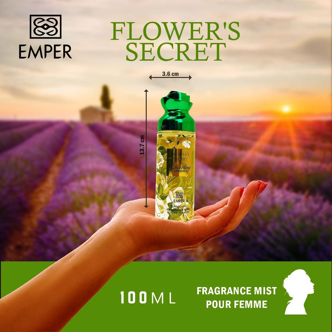 بخاخ الجسم إمبر فلوورز سيكريت دازلينغ سبرينغ - 100 مل - للنساء