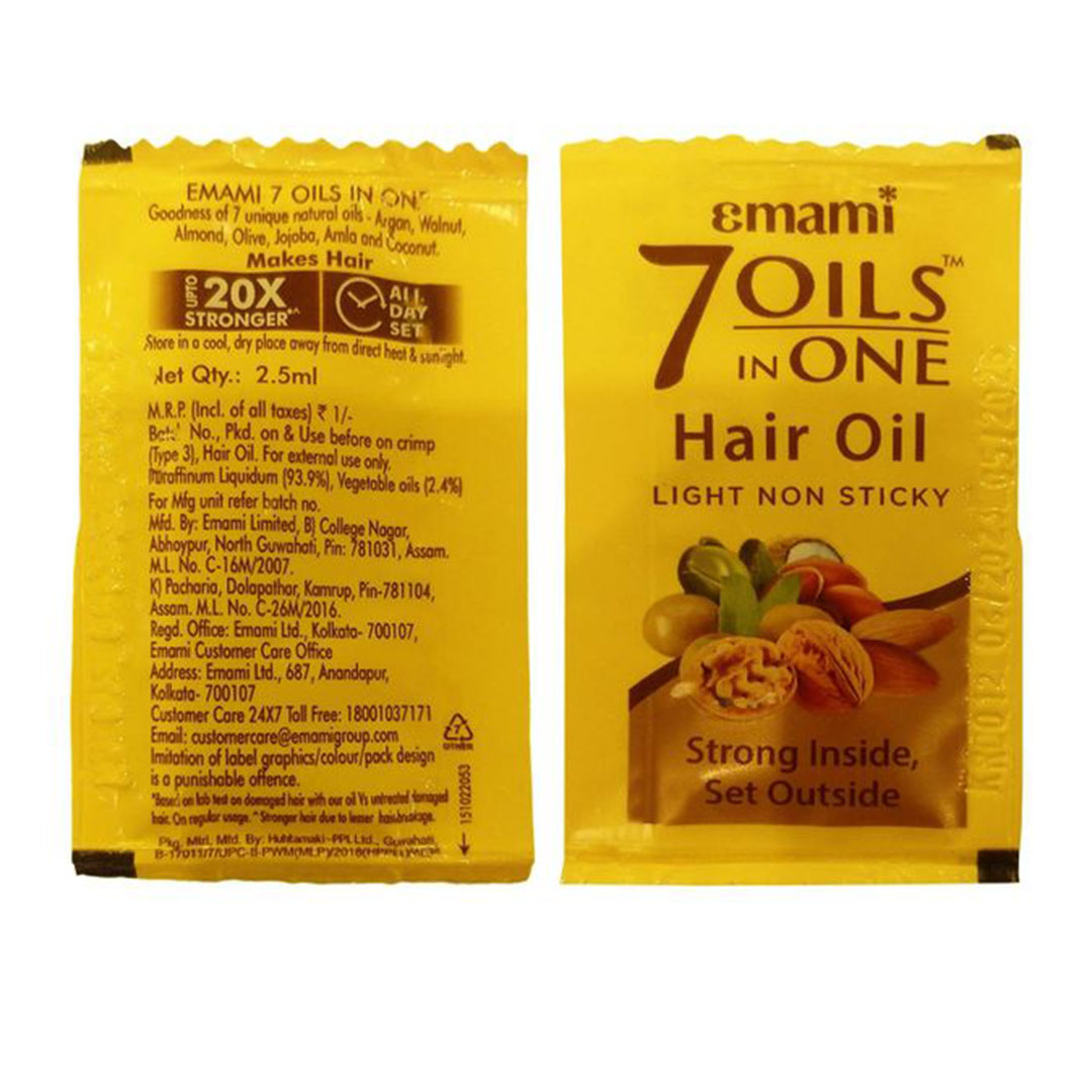زيت الشعر 7 في 1 من إمامي - 2.5 مل - 10 أكياس