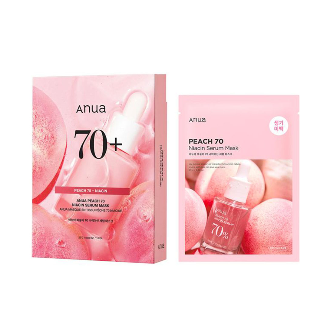 قناع أنوا 70% من خلاصة فاكهة الخوخ مع النياسيناميد - 25 مل / 10 قطعة