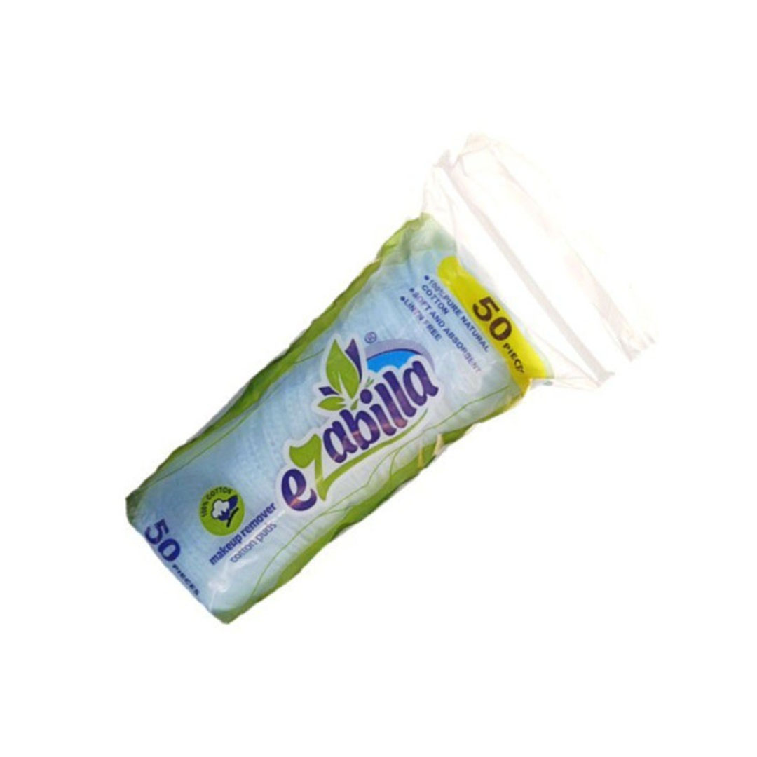 وسادات قطنية لإزالة المكياج باللون الأبيض - 50 قطعة