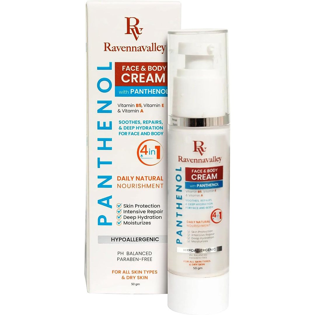 كريم الوجه والجسم من رافينا فالي مع بانثينول - 50 جم