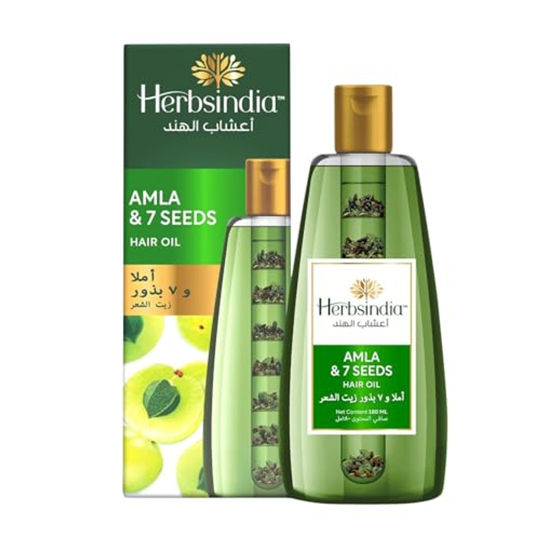 زيت شعر هيربسينديا مع الأملا و7 بذور - 180 مل