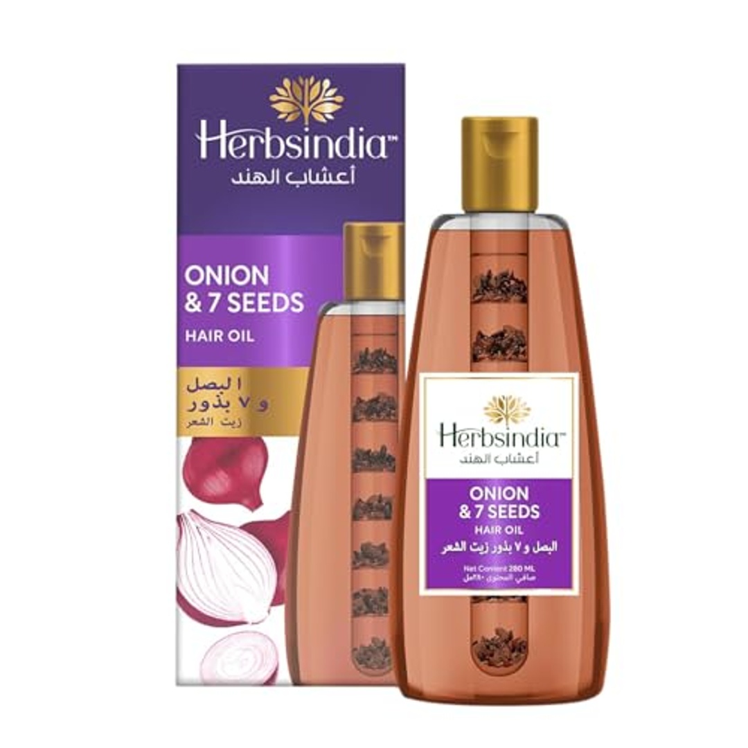 زيت شعر هيربسينديا بالبصل و7 بذور - 280 مل