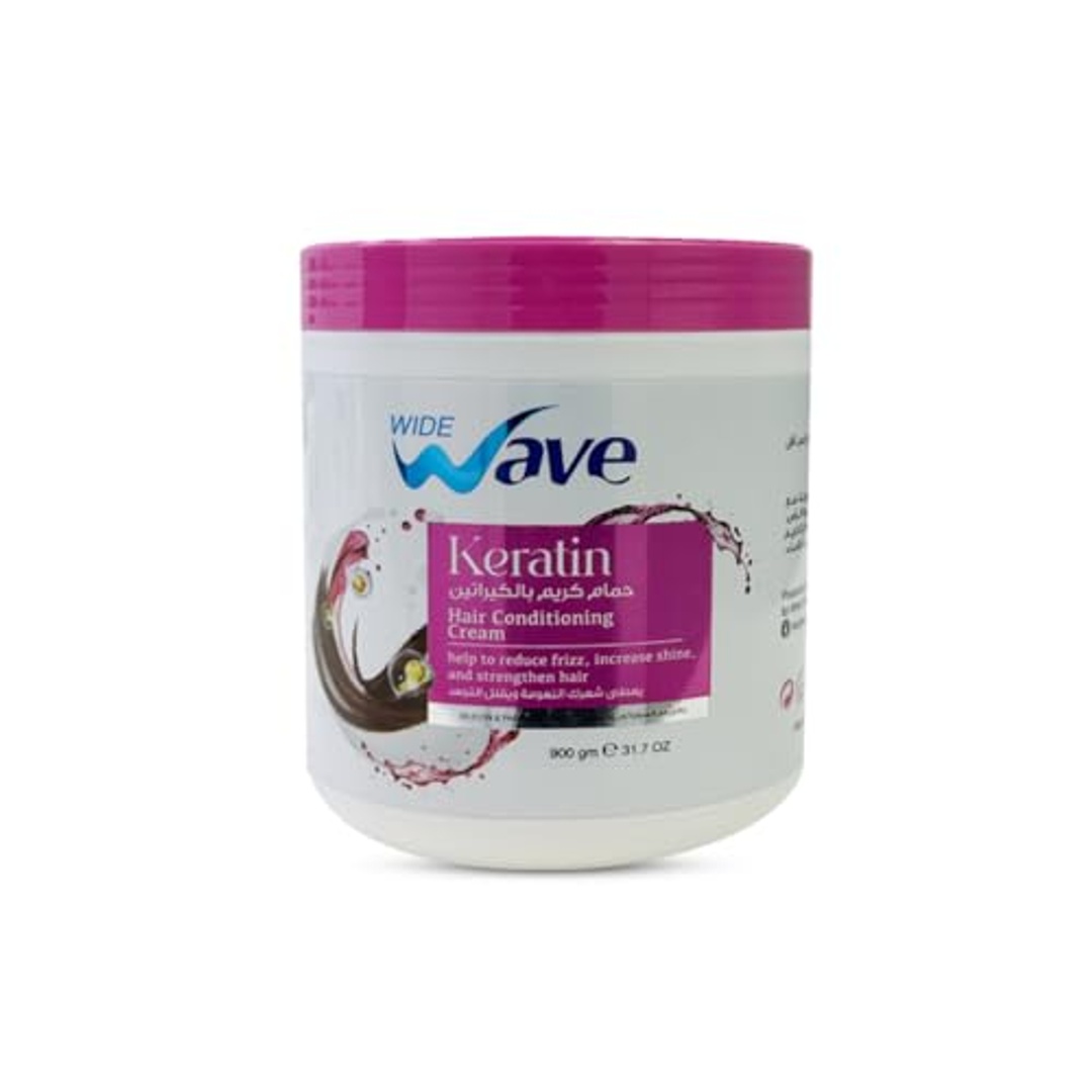 كريم ترطيب الشعر بالكيراتين وايد ويف - 900 جم
