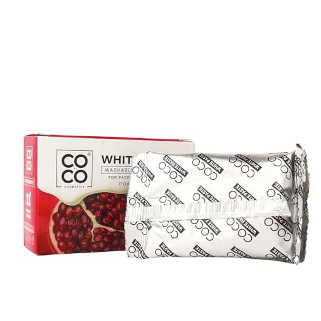 مزيل شعر كوكو واكس أبيض قابل للغسل بنكهة الرمان - 100 جم