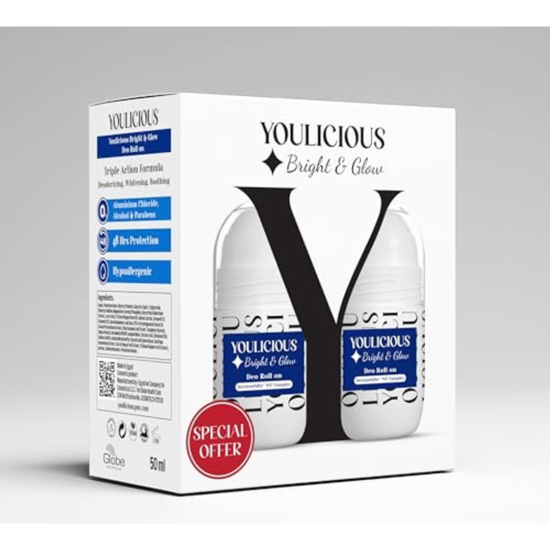 مزيل عرق رول من يوليشس - 50 مل - قطعتين