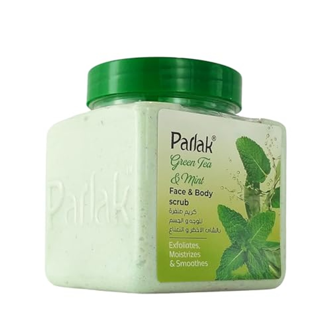 كريم بارلاك لتقشير الوجه والجسم بالشاي الأخضر والنعناع - 350 جم