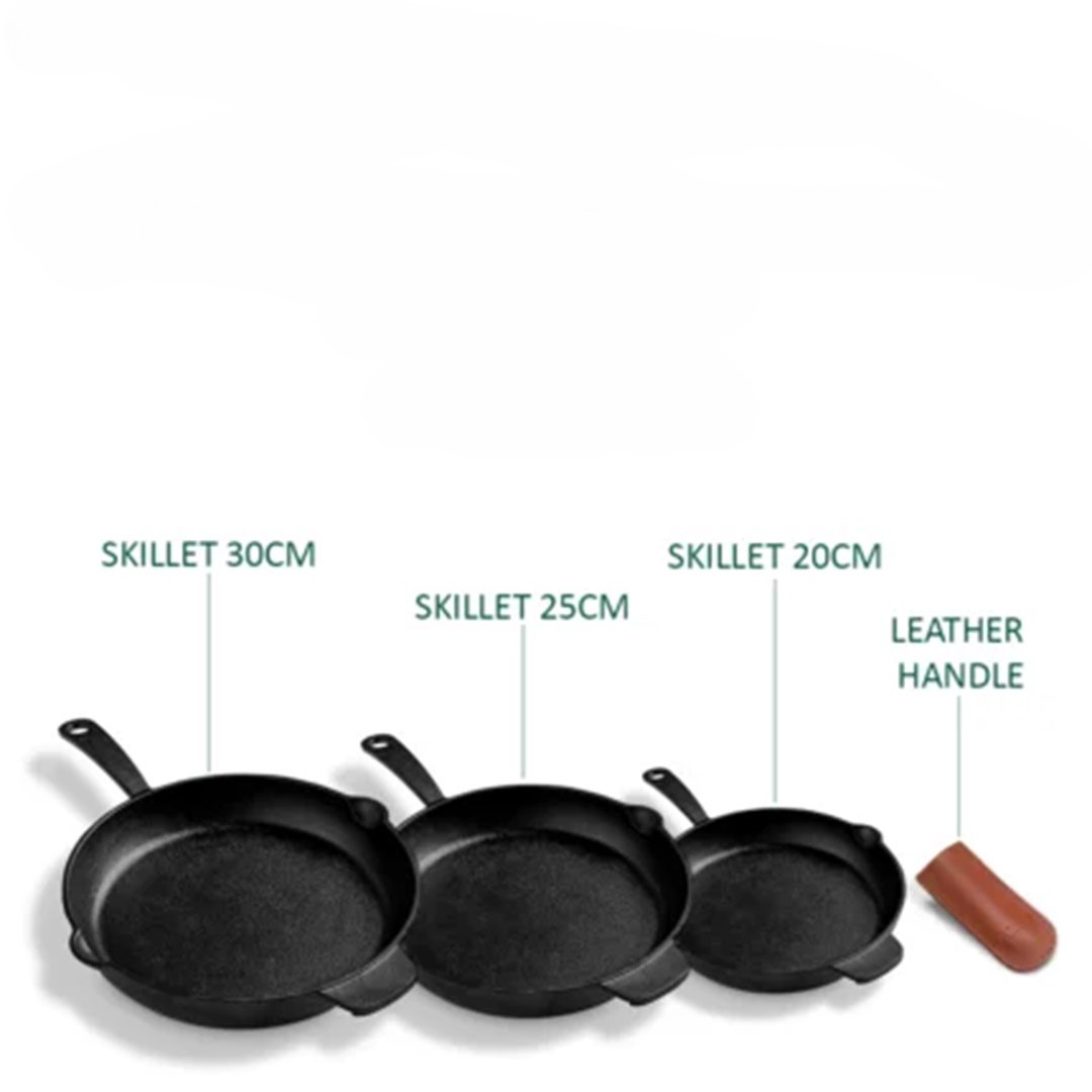 ألما مجموعه طاسات تريو حديد زهر - 4 عدد