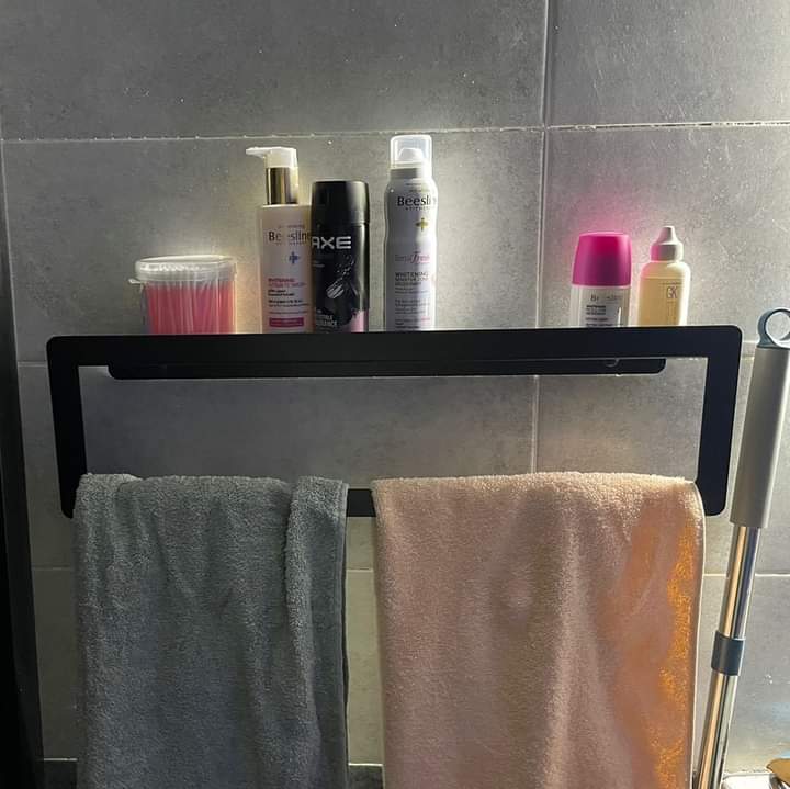 فواطة ستانلس ستيل برف مزود بمانع انزلاق - اسود