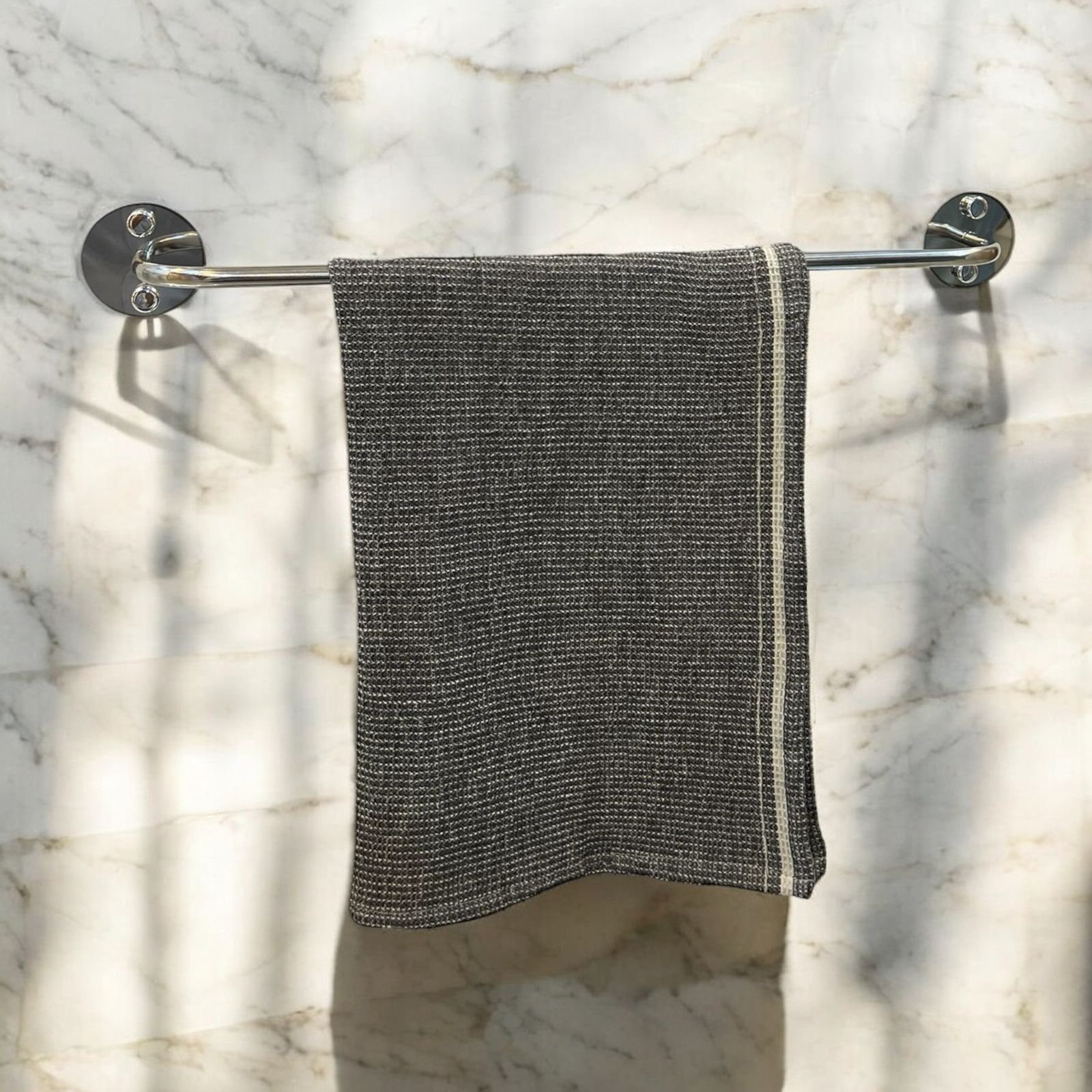 فواطة 1 حامل بقواعد دائرية ستانلس ستيل - فضي