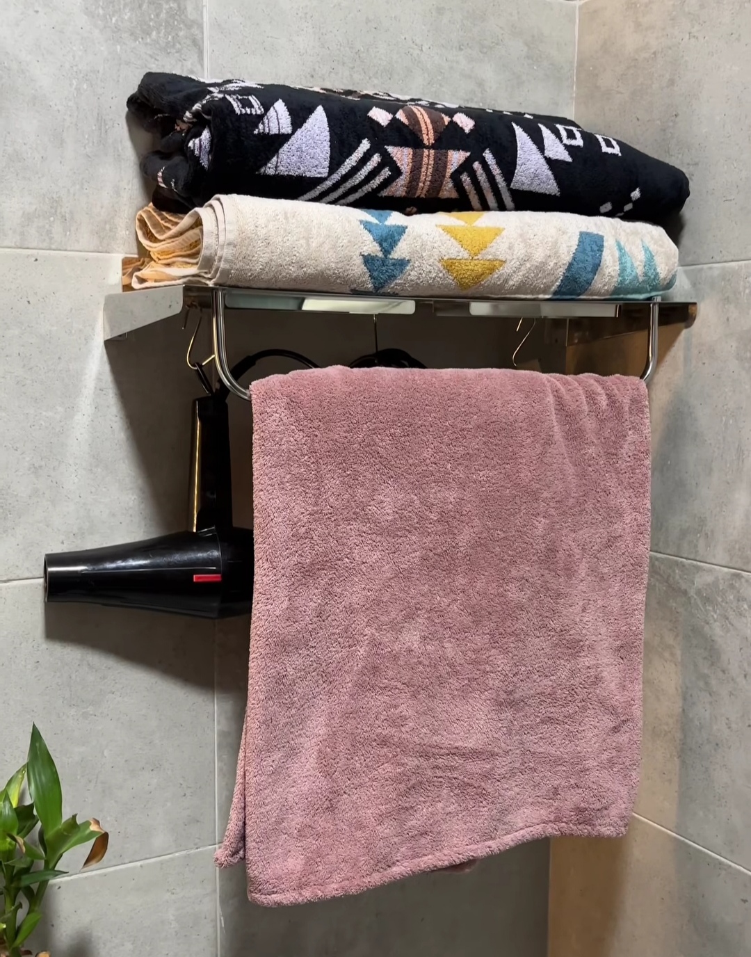 وحدة تخزين فوط بالفواطة ستانلس - فضي