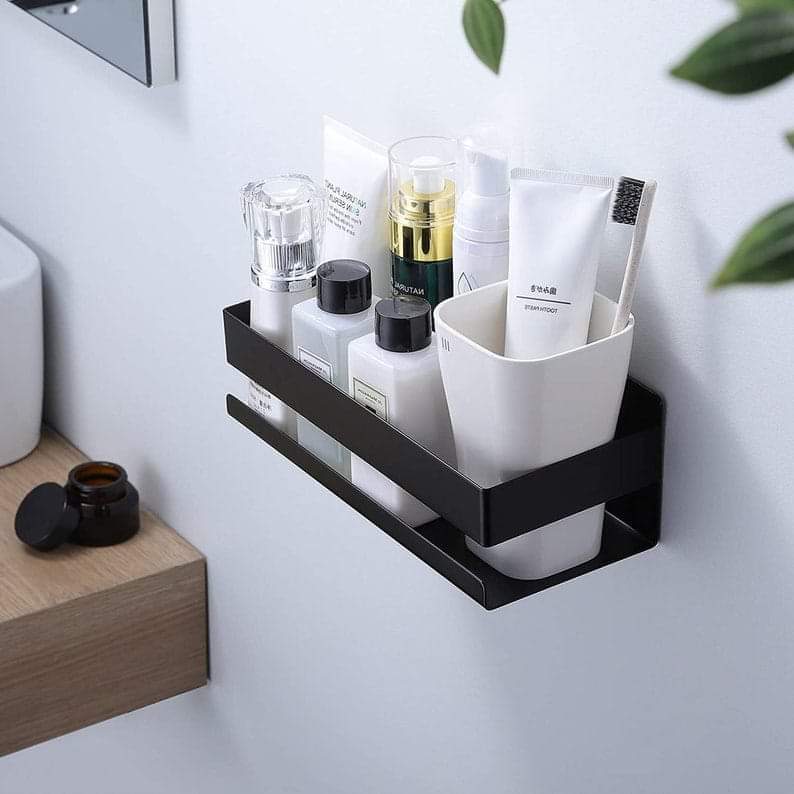 منظم شاور مستطيل ستانلس ستيل - أسود