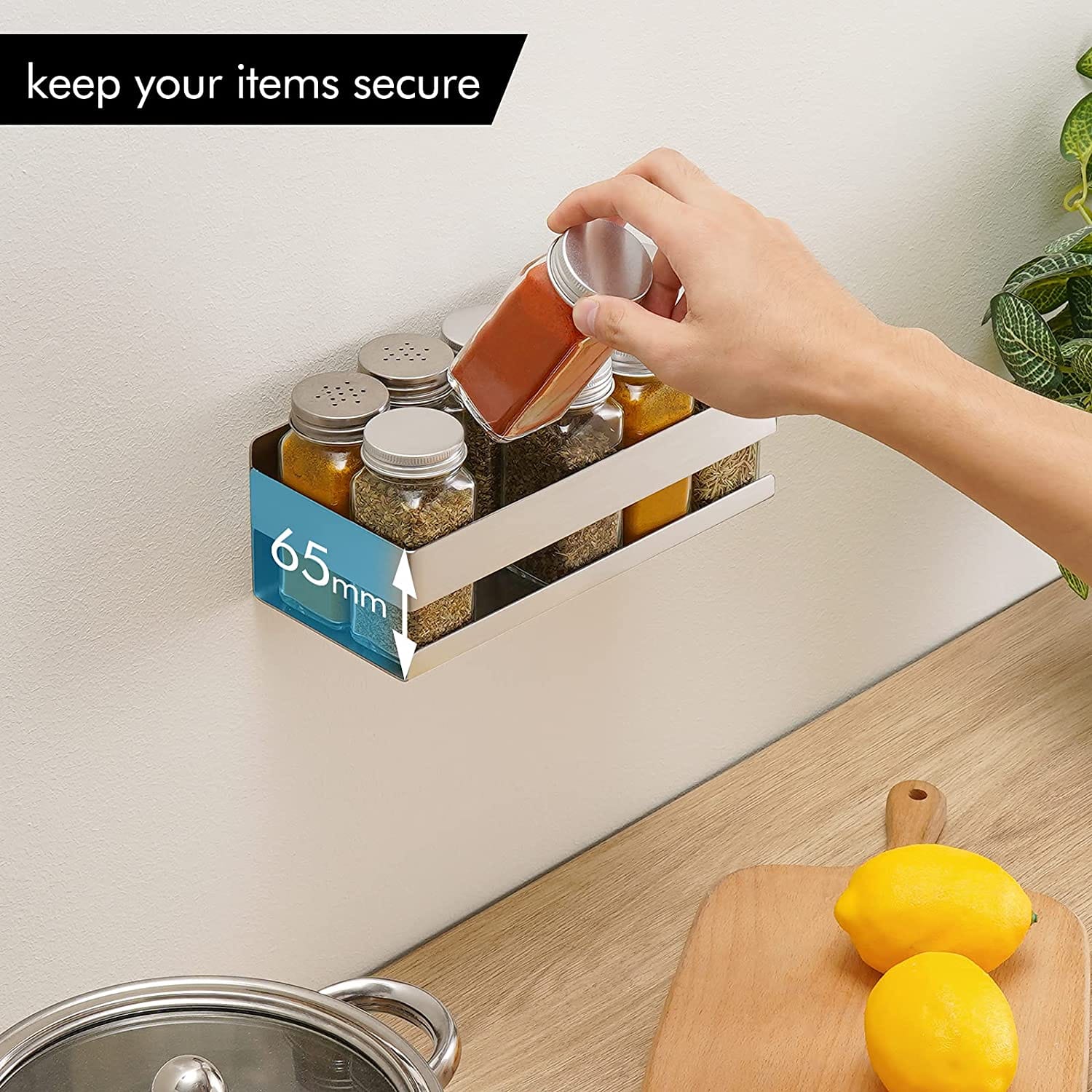 منظم شاور مستطيل ستانلس ستيل - فضي