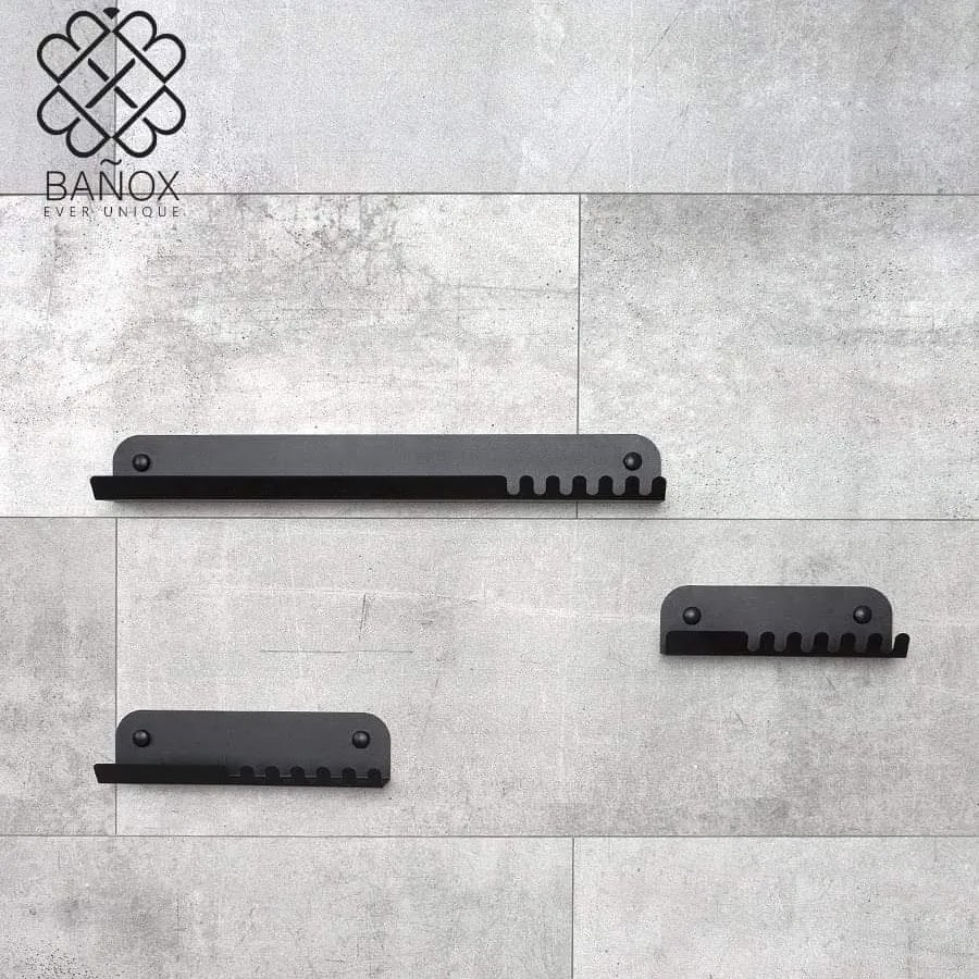 منظم شاور 3 قطع ستانلس ستيل - اسود