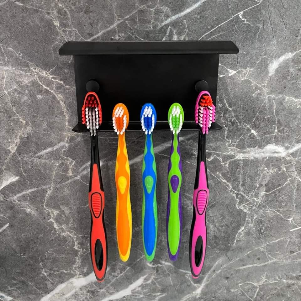 منظم فرش بالرف ستانلس ستيل - 16 سم - أسود