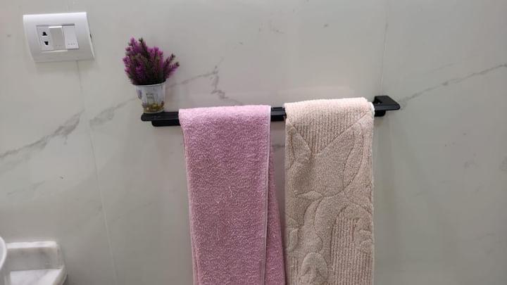 فواطة 1 حامل مسطرة ستانلس ستيل - اسود