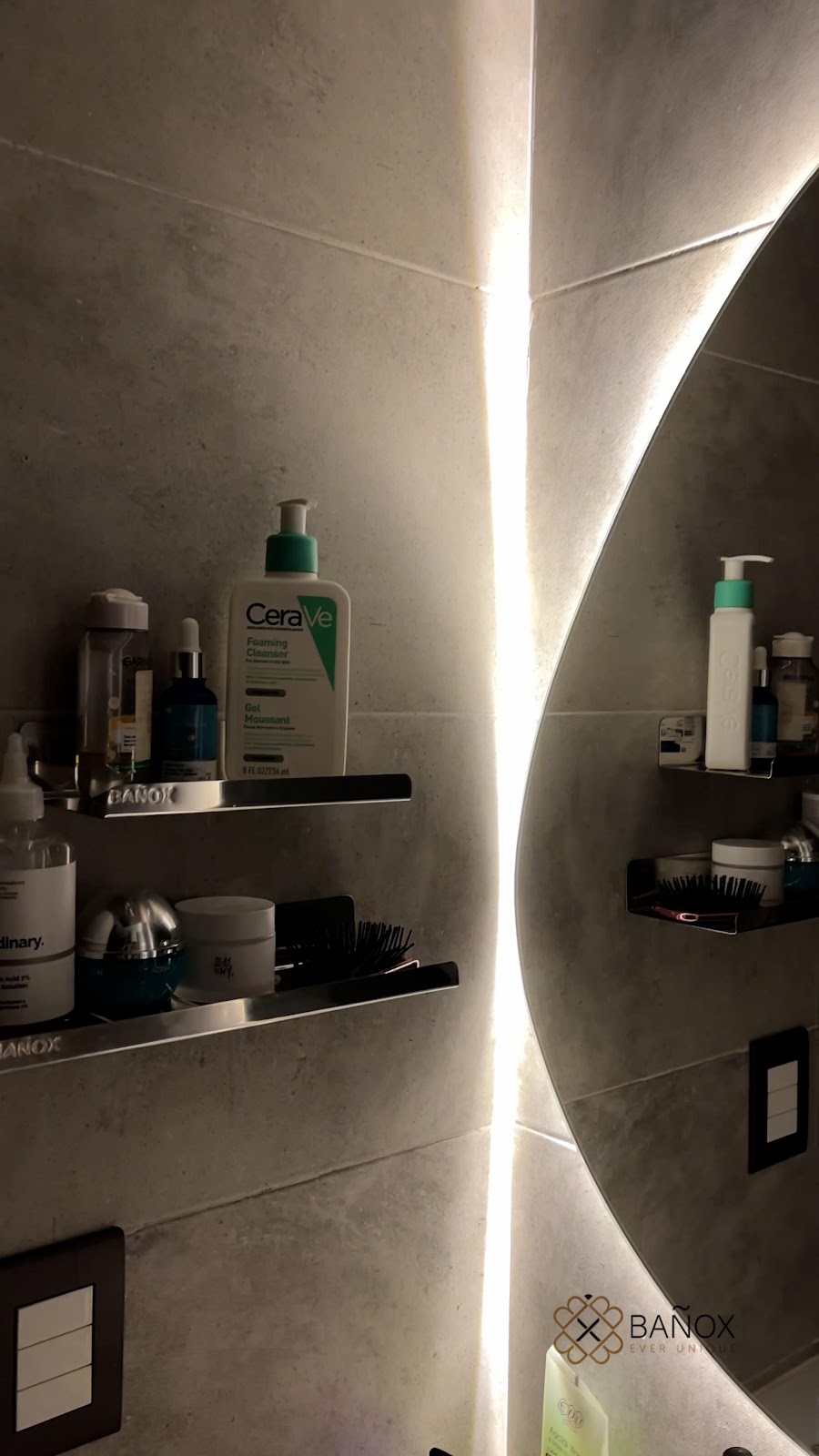 2 رف منظم ستانلس ستيل - 20 سم و 30 سم - فضي