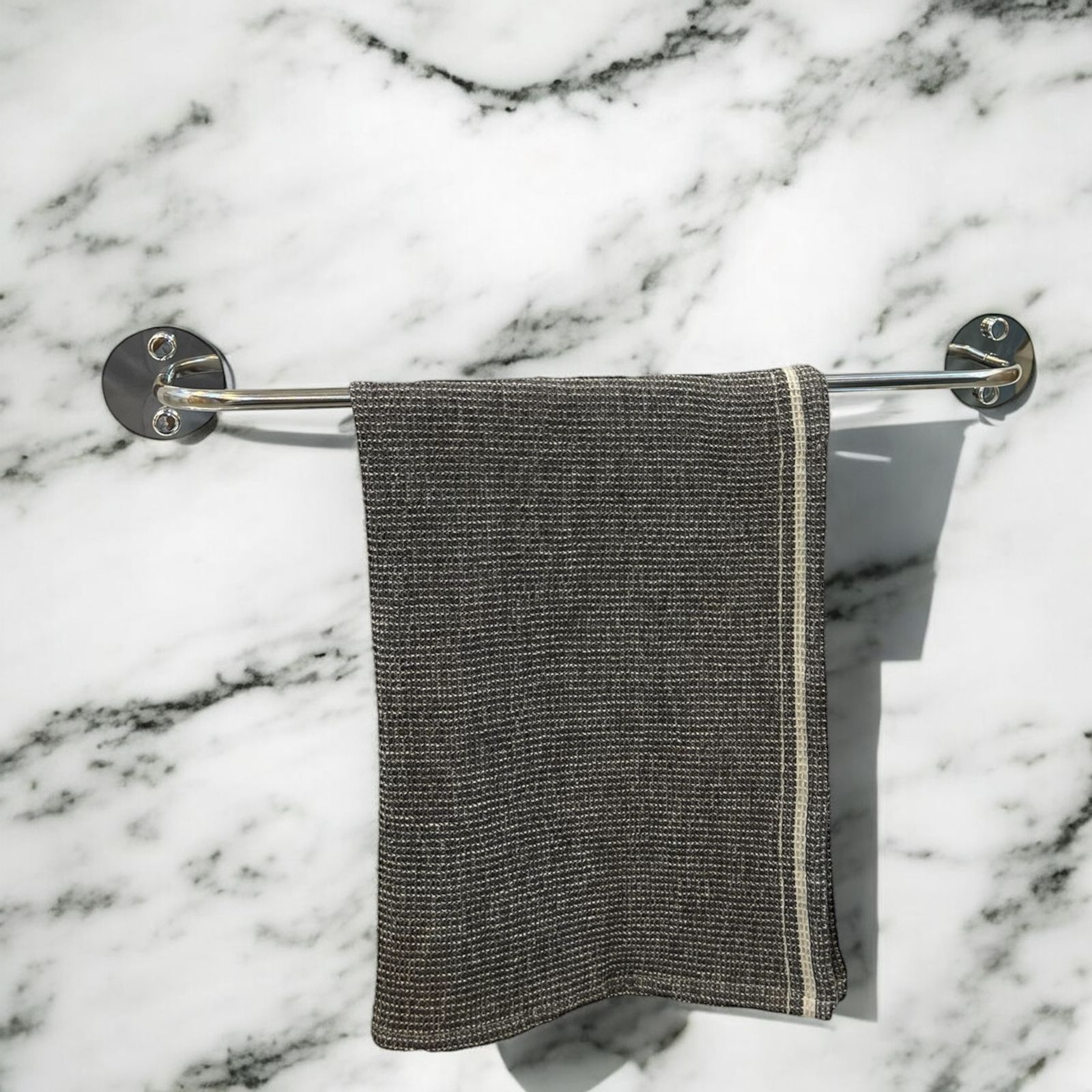 فواطة 1 حامل بقواعد دائرية ستانلس ستيل - فضي