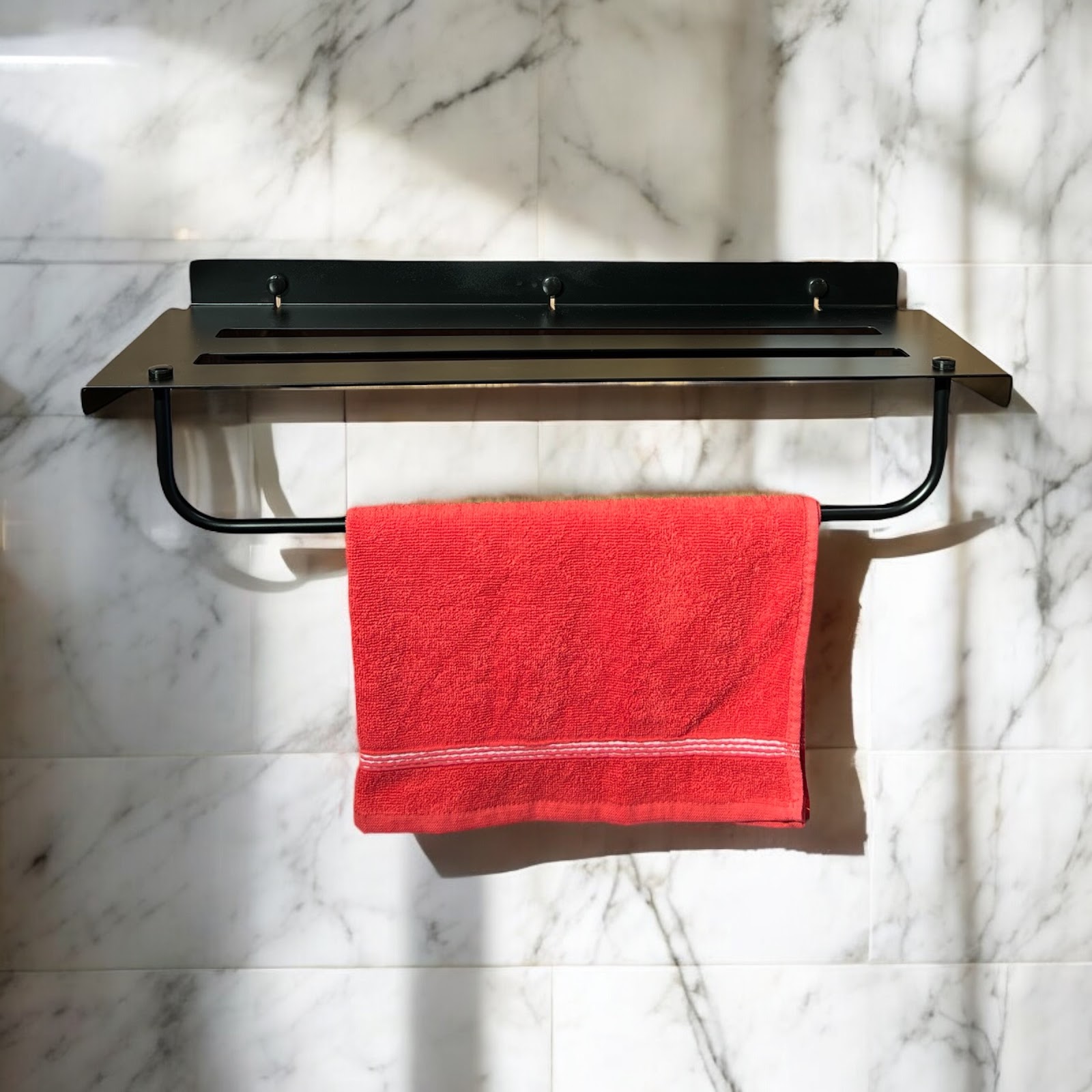 وحدة تخزين فوط بالفواطة ستانلس - أسود