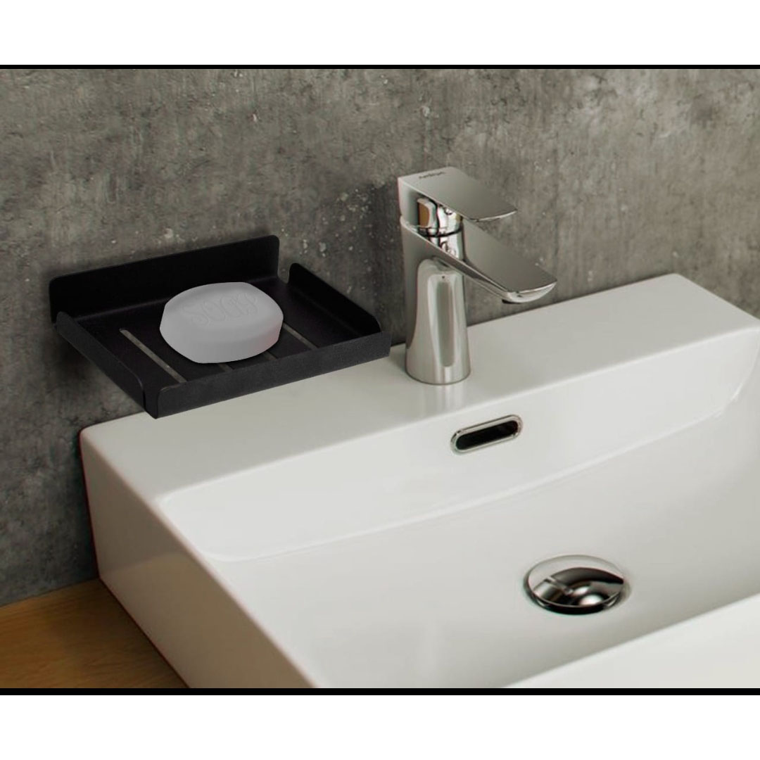 صبانة حوض ستانلس ستيل - 11سم - أسود