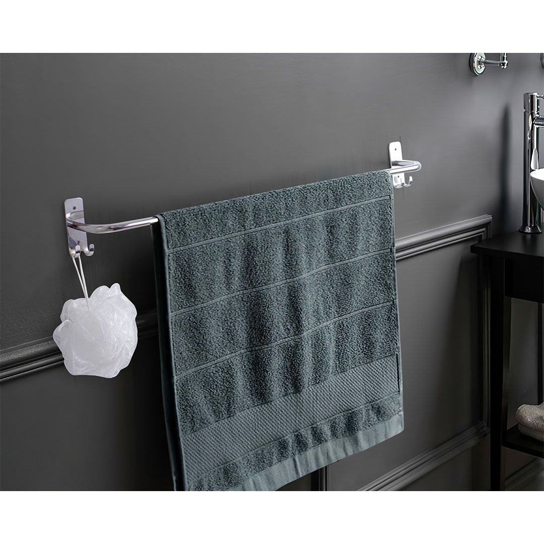 فواطة 1 حامل بهوك ستانلس ستيل - فضي