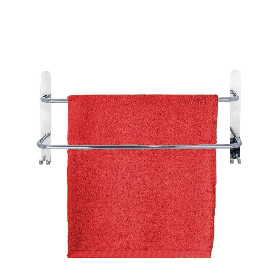 فواطة 2 حامل بهوك ستانلس ستيل - فضي