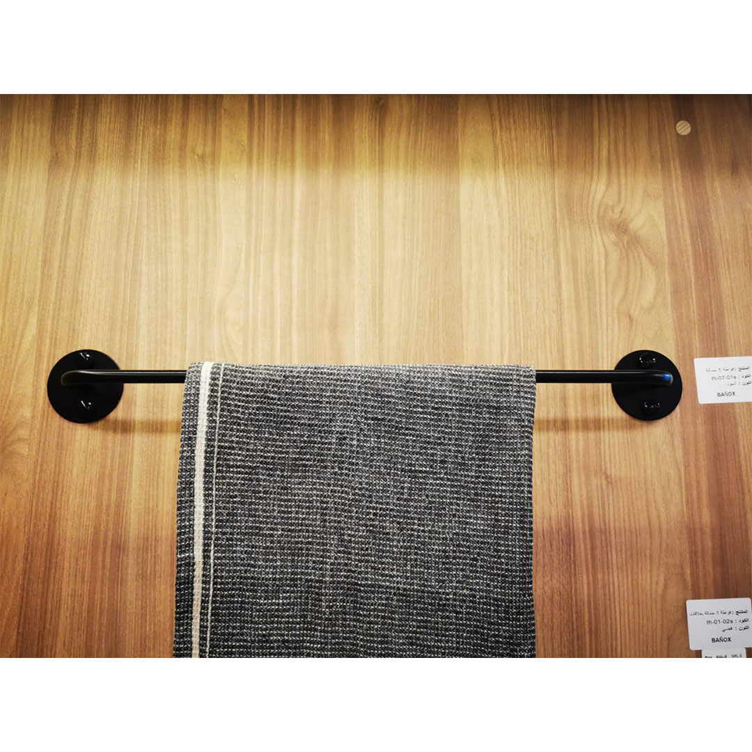 فواطة 1 حامل بقواعد دائرية ستانلس ستيل - اسود