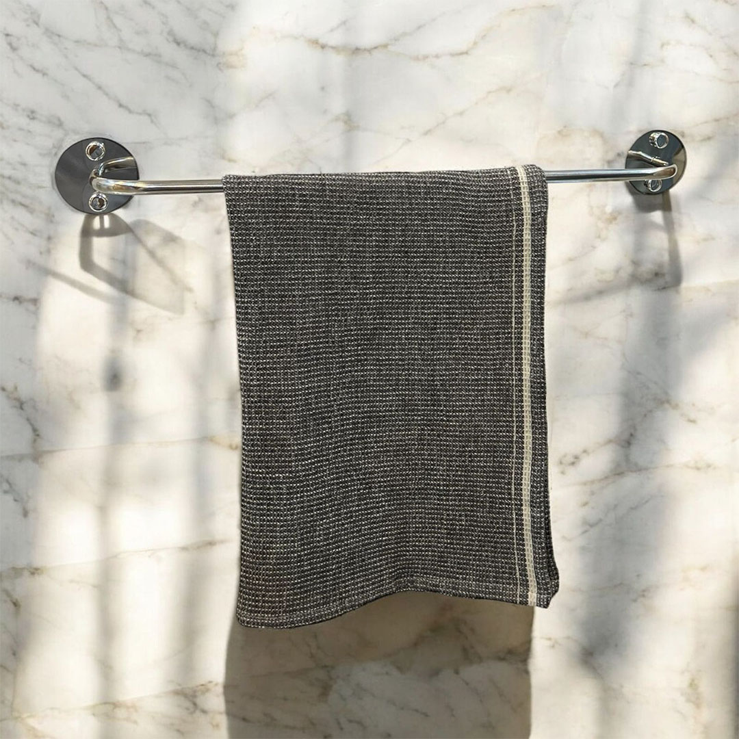 فواطة 1 حامل بقواعد دائرية ستانلس ستيل - فضي