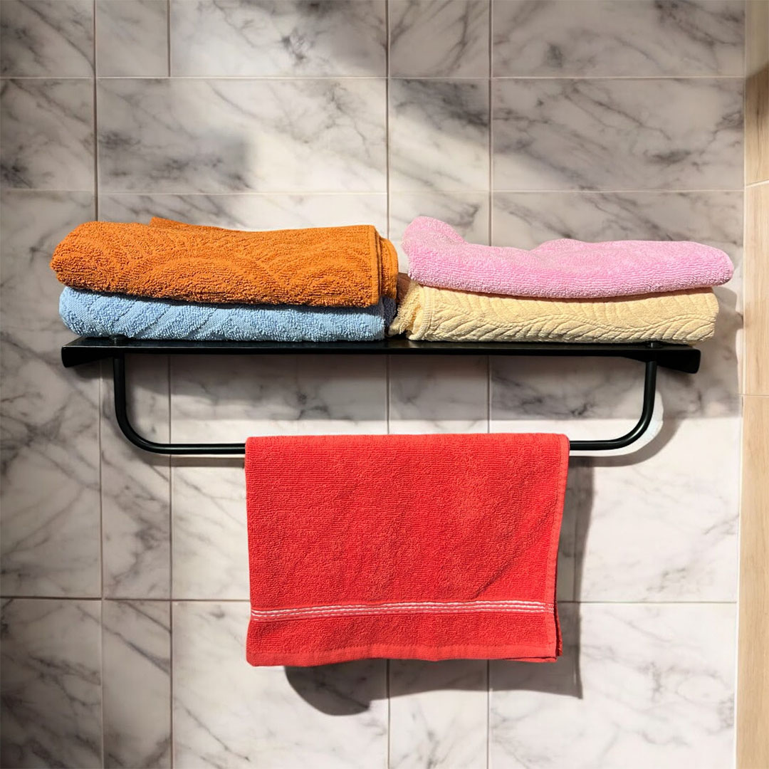 وحدة تخزين فوط بالفواطة ستانلس - أسود