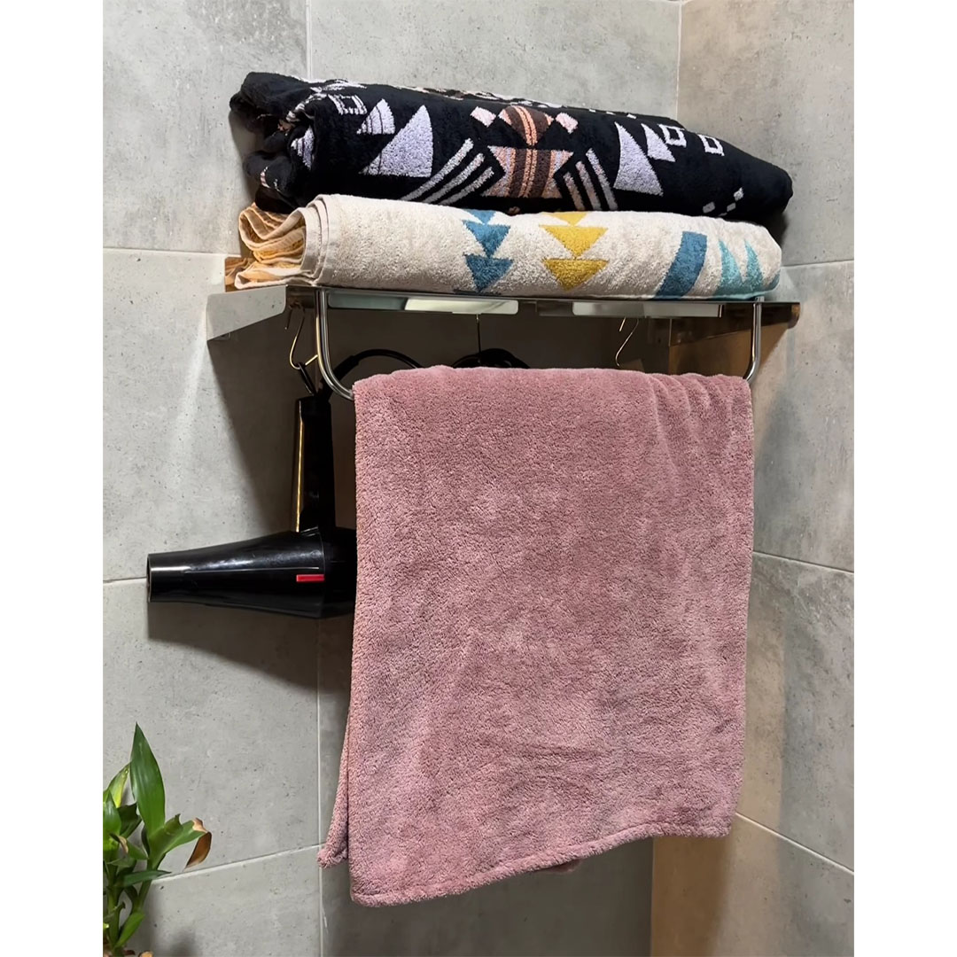 وحدة تخزين فوط بالفواطة ستانلس - فضي