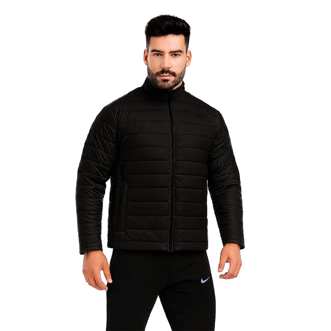 جاكيت بامب رجالي - أسود