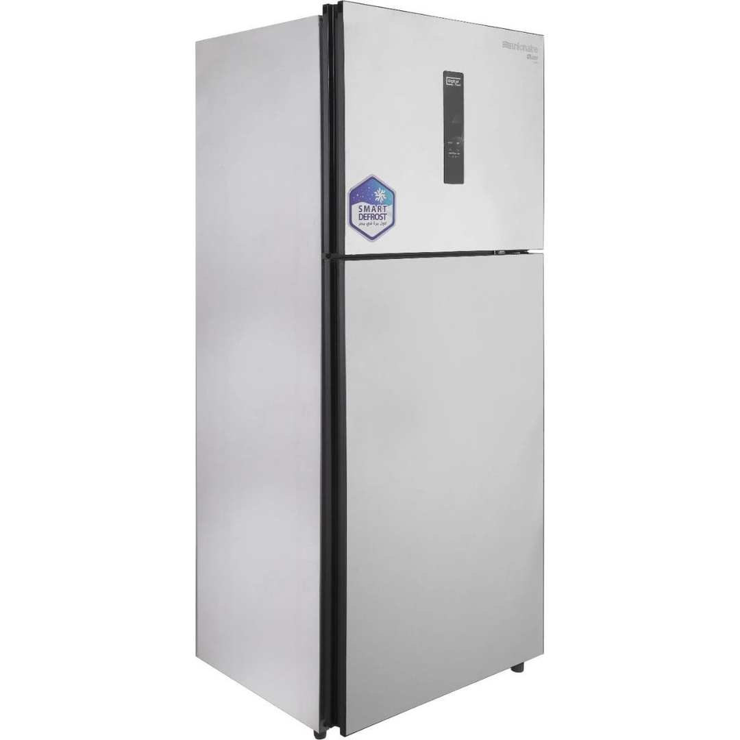 ثلاجه ديفروست يونيون اير 2 باب فريزر علوي - 380 لتر - رمادي - RD-380VVA-DSH
