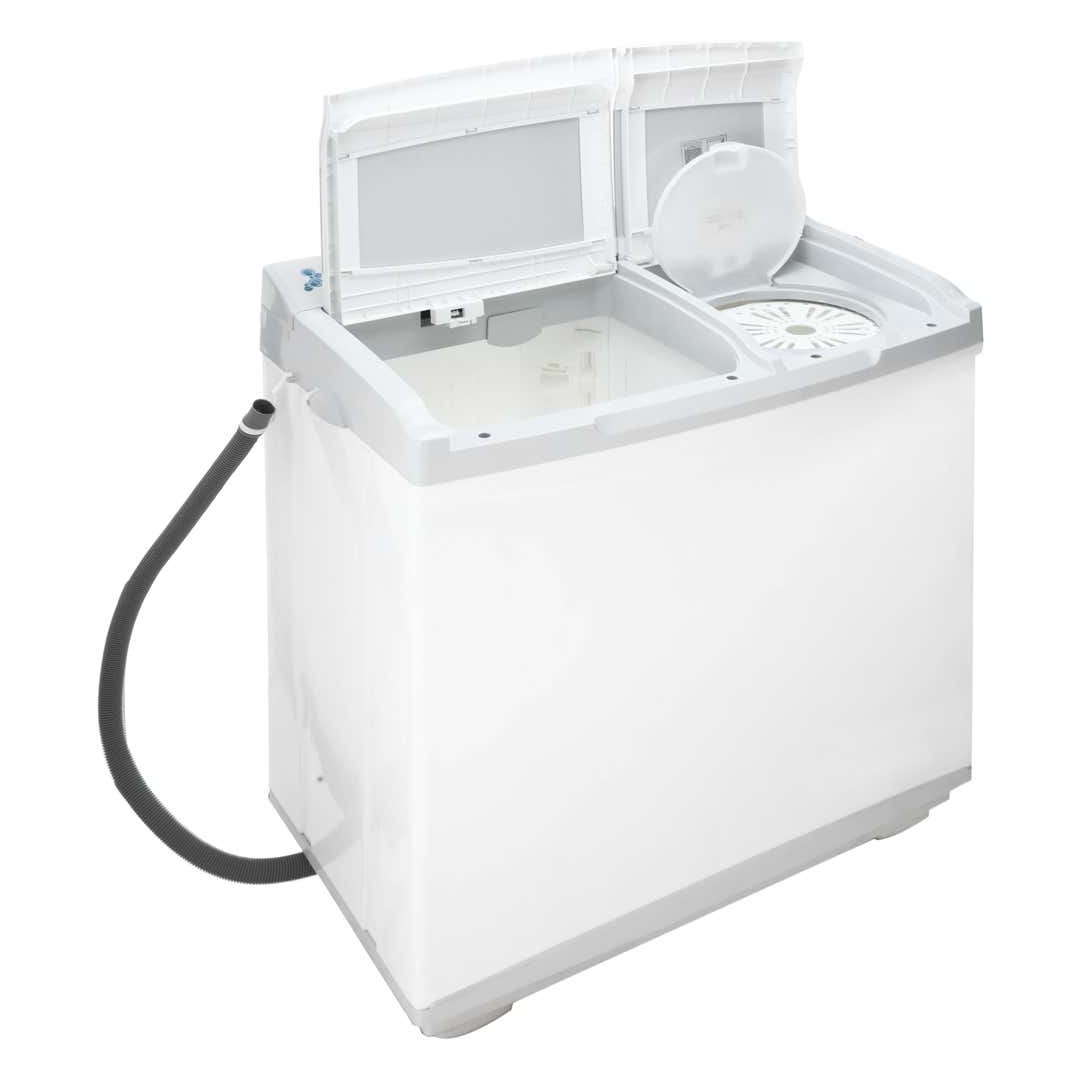 غسالة يونيون إير نصف أوتوماتيكية - 10 كجم - أبيض رمادي - UW105T-P