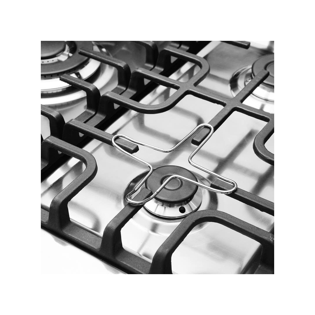 يونيون إير بوتاجاز غاز إشعال ذاتي كامل - 5 شعلات - مروحة نصف أمان رقمي - C69SS-GC-447-IFDSO-M14-AL